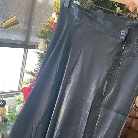 VTG J.S COLLECTIONS Maxi black Skirt Y2K Size 4.Whimsigoth Grunge.Made in Canada - Picture 7 of 11